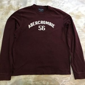 Abercrombie and Fitch burgundy shirt, muscle fit
